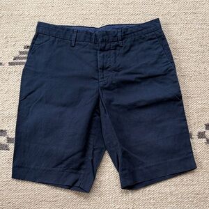 Vince Dark Blue Men's Flat Front Shorts
